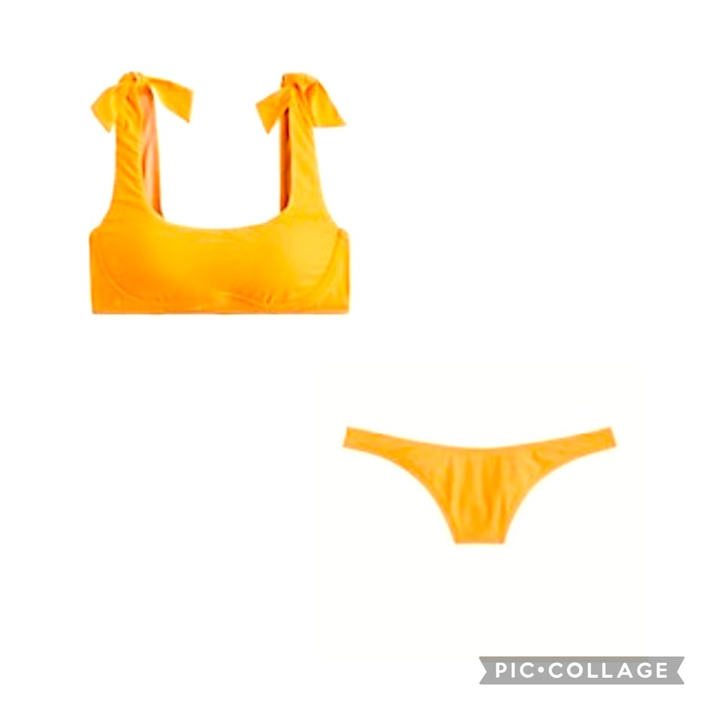 NWT J Crew Bikini Set in Warm Clementine
